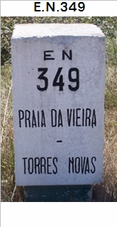 E.N. 349 - Praia de Vieira - Vieira de Leiria - Carvide - Monte Real - Vrzeas - ... - Memria
 - Espite - Olival - Vila Nova de Ourm - Vilar dos Prazeres - Caneiro - Torres Novas